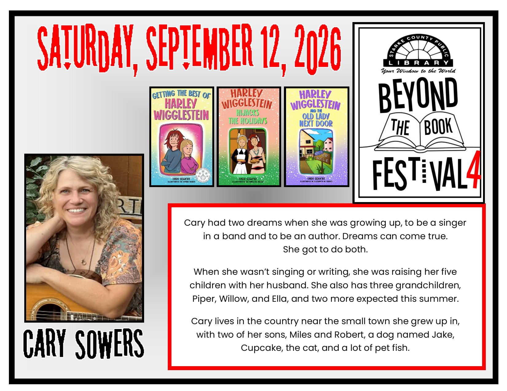 Cary Sowers Bio flyer