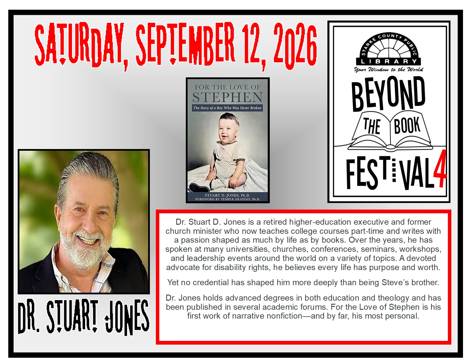 Dr. Stuart Jones Bio Flyer