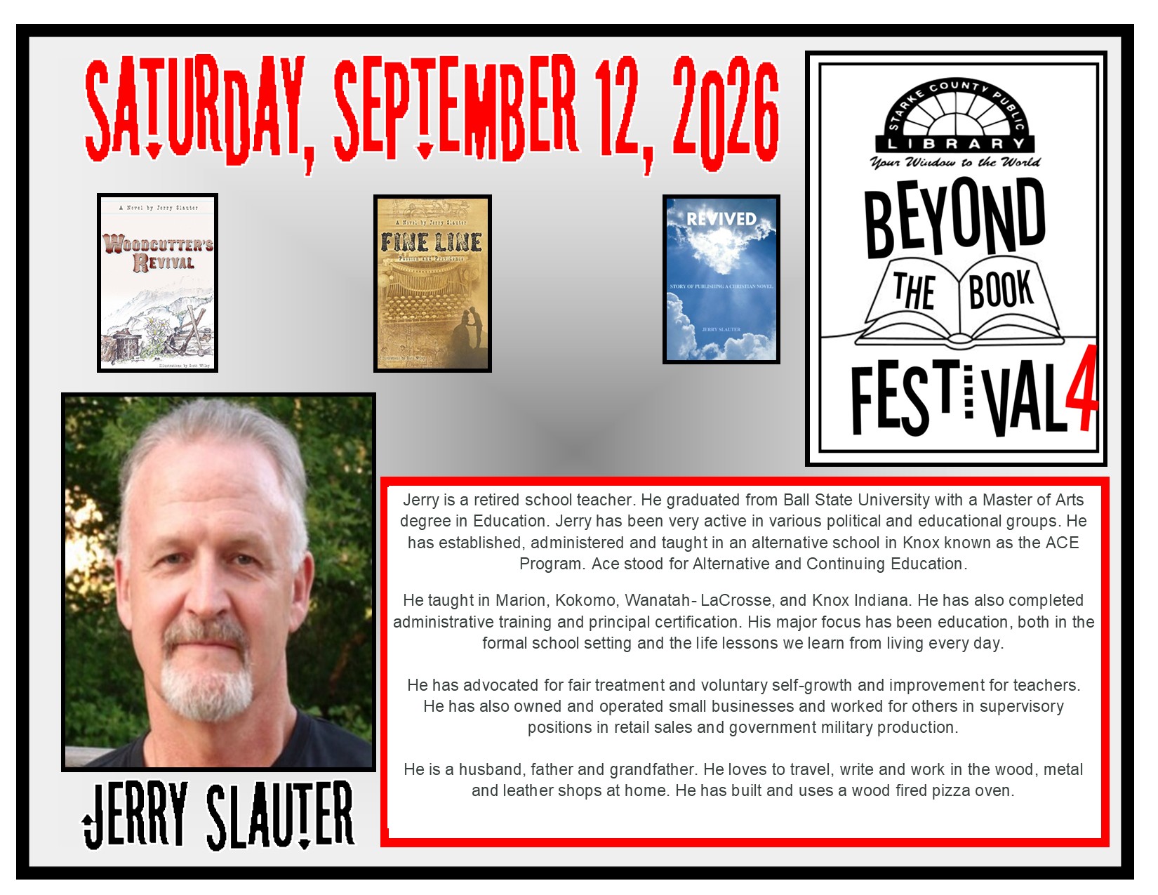 Jerry Slauter Bio flyer
