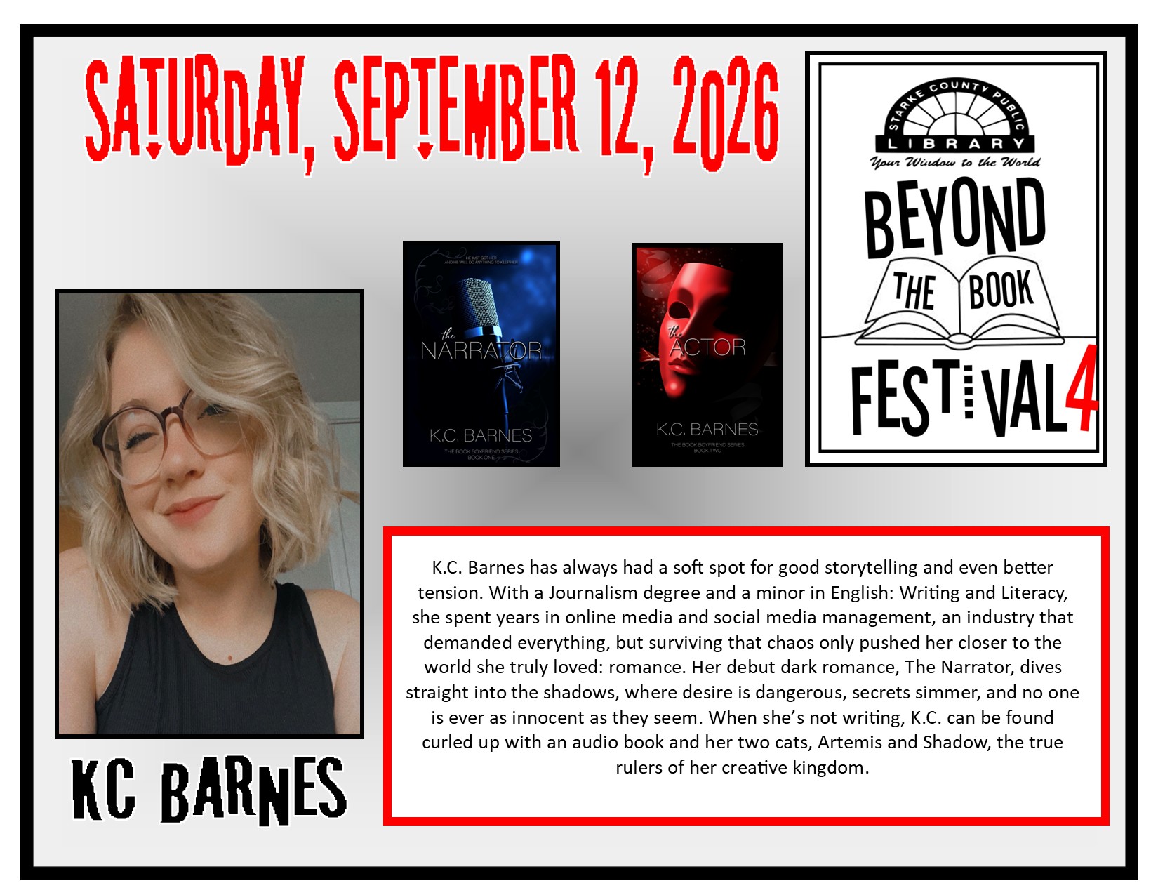 K.C. Barnes Bio flyer