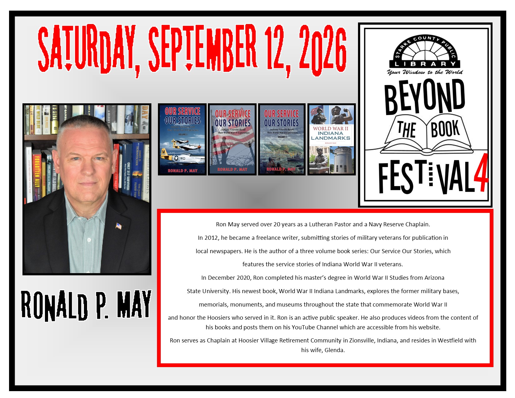 Ronald P. May bio flyer