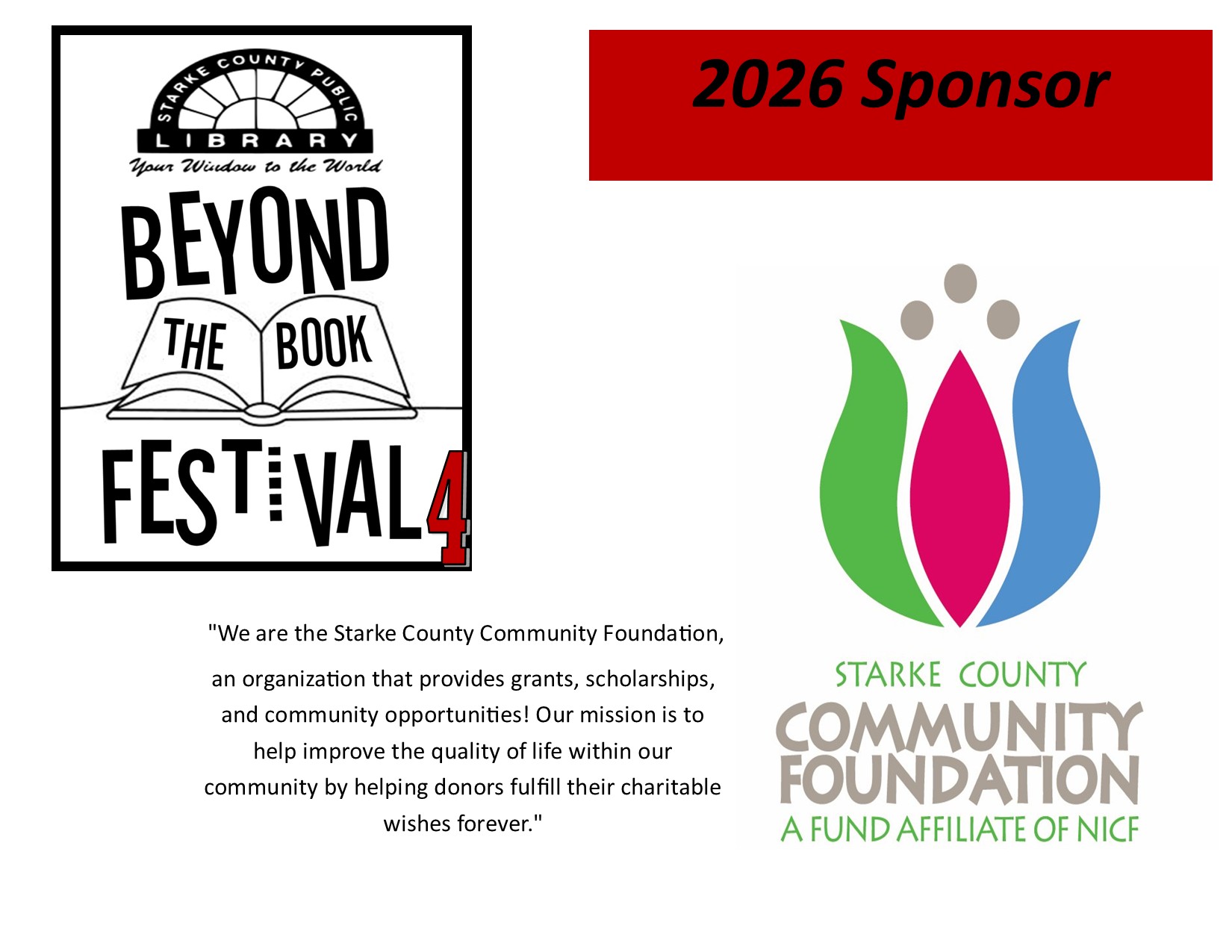 Starke County Community Foundation flyer