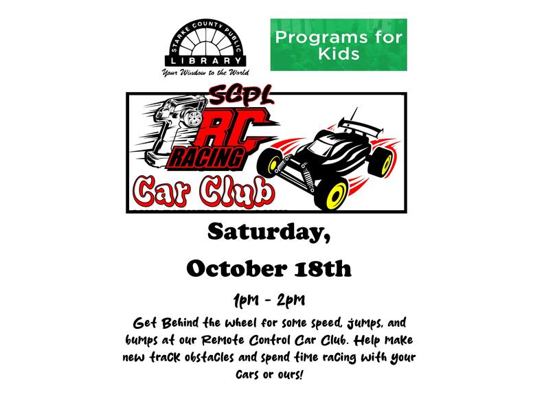 Remote Control Car Club Flyer!