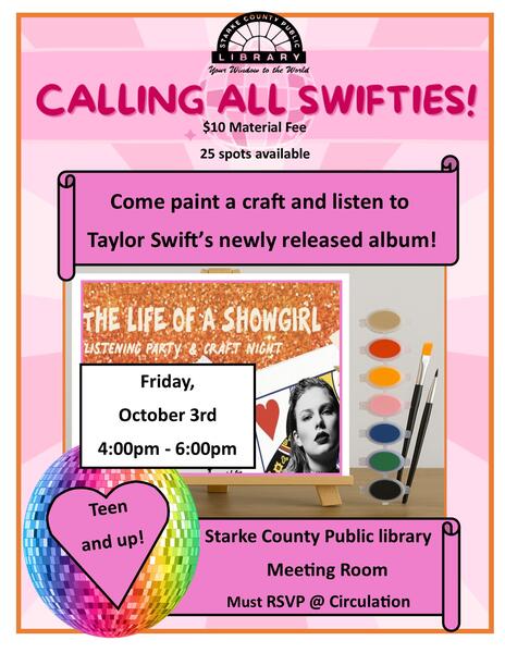 Taylor Swift new Release / Paint Night