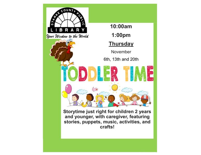 Toddlertime  November flyer