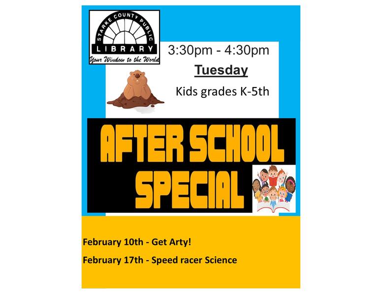 Afterschool Special February flyer