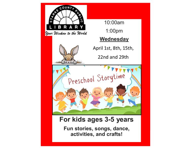 Preschool storytime Flyer