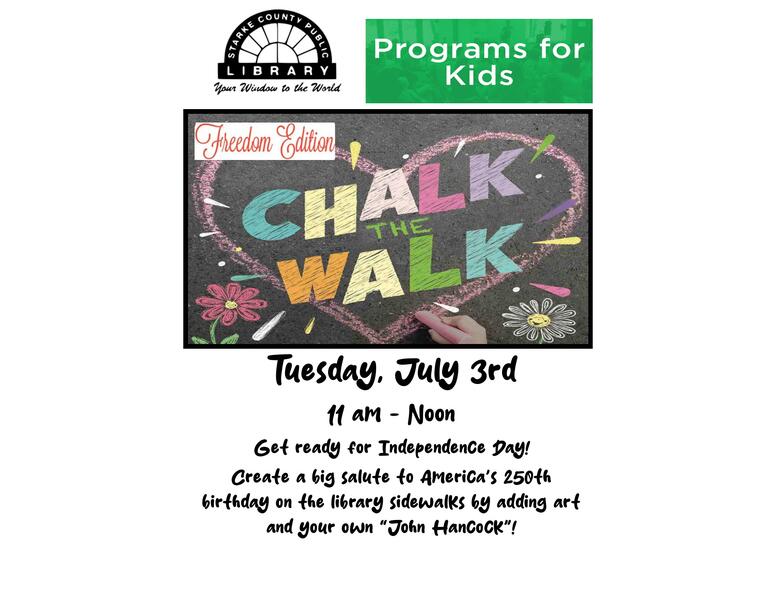 Chalk the Walk flyer