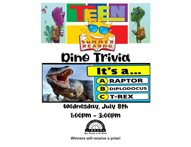 Dino Trivia for Teens Flyer
