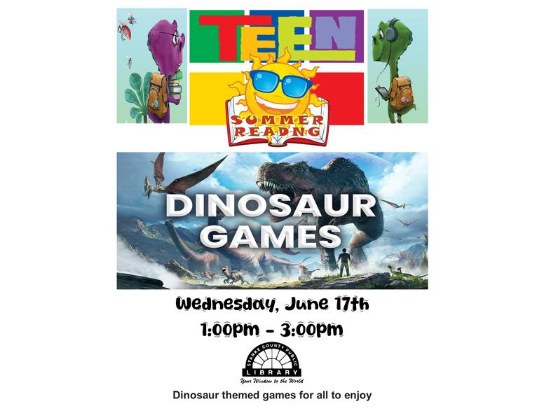 Dinosaur Games Flyer