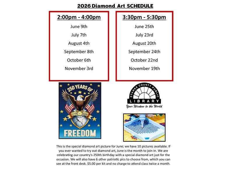 June Diamond Art Flyer
