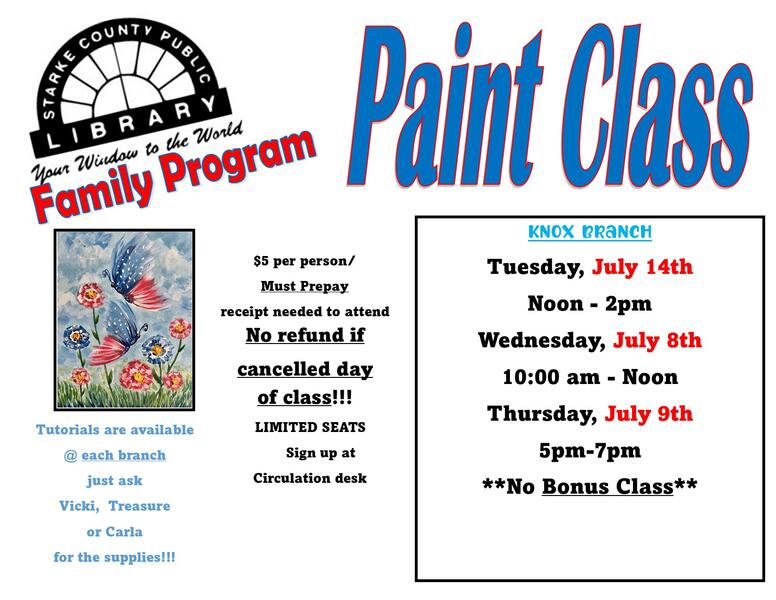 Paint Class Flyer