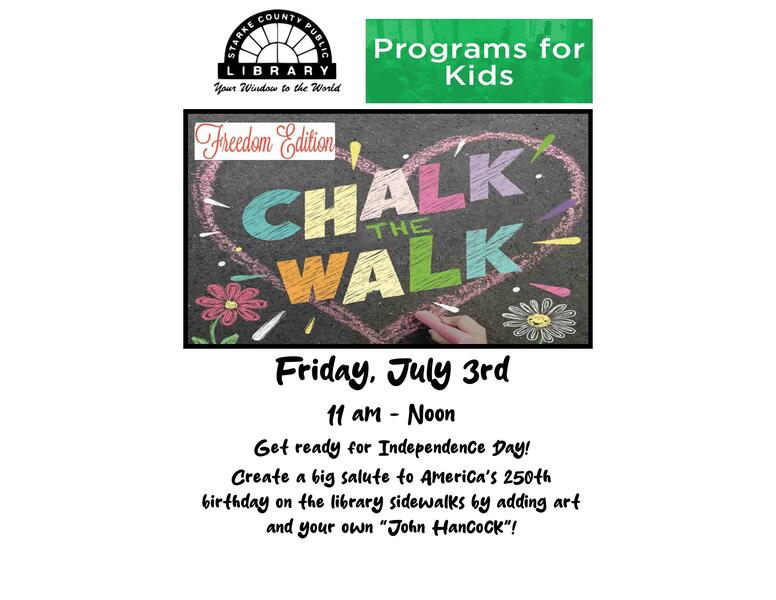 Chalk the Walk flyer